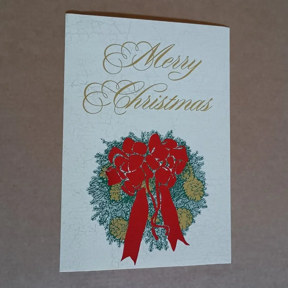 14 assorted unused vintage Christmas holiday cards with envelopes, 5 styles